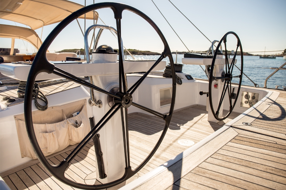 Carbon rudders on sailing boats