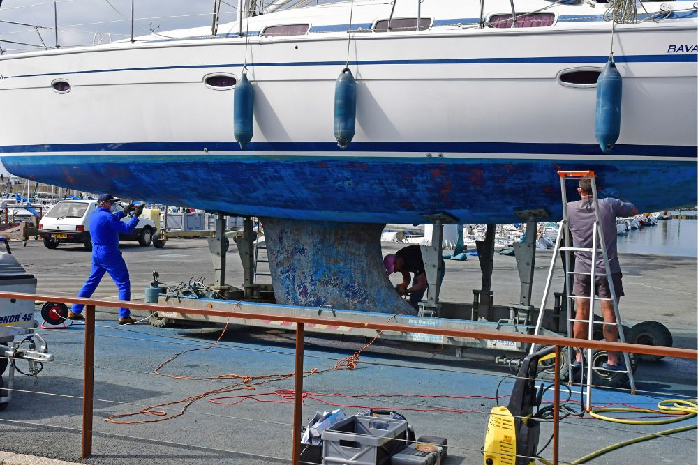 Achieving Superior Finish: ER-LAC’s S-86 Marine Primer and Top Coat System for Painting Polyester Surfaces on Ship Hulls